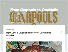 Tablet Screenshot of fromcarpoolstococktails.com